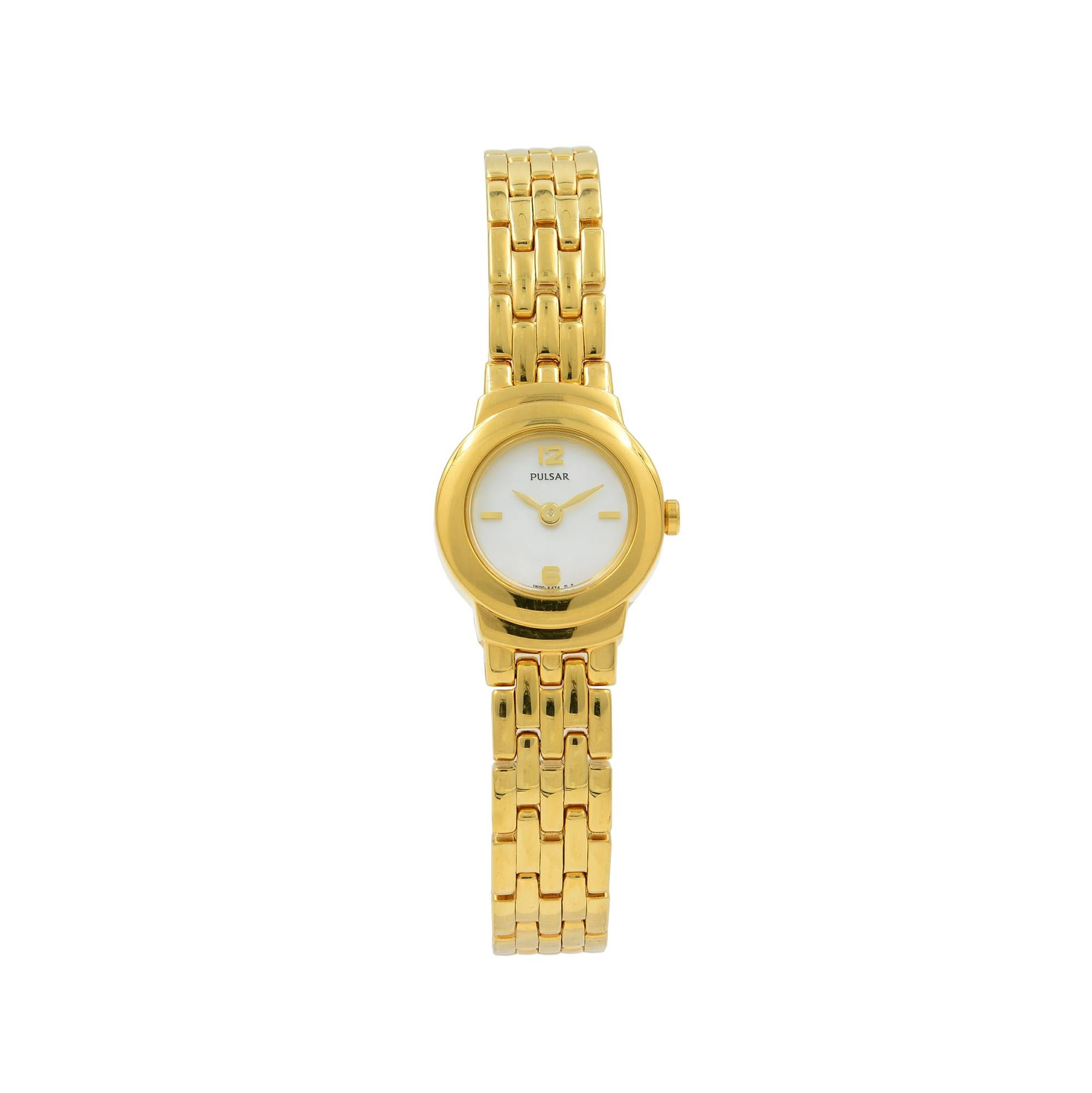 pulsar gold watch vintage