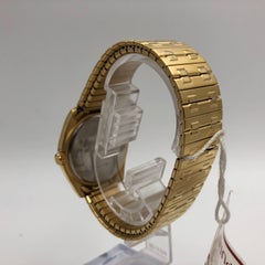 Pulsar Gold-Tone Steel Champagne Dial Expansion Bracelet Men Quartz Watch PXN150