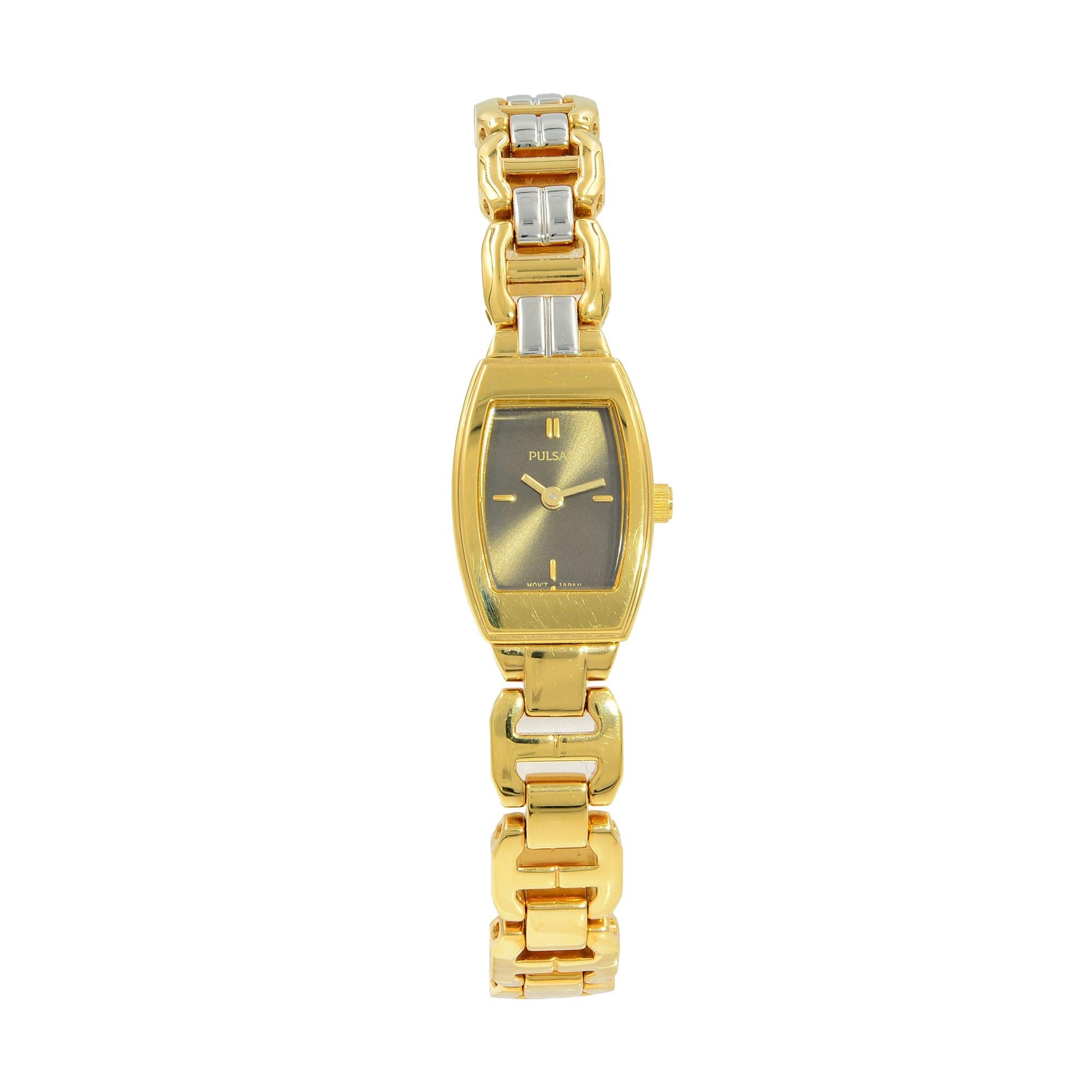 pulsar gold watch