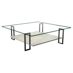 PULSE Italian Travertine Marble Coffee Table Luxury Bespoke Design New Furniture PULSE Italian Travertine Marble Coffee Table Luxury Bespoke Design New Furniture