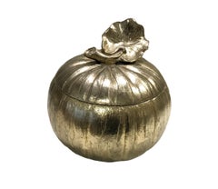 Pumpkin Ice Bucket Designed by Mauro Manetti, Silver Plated, circa 1970