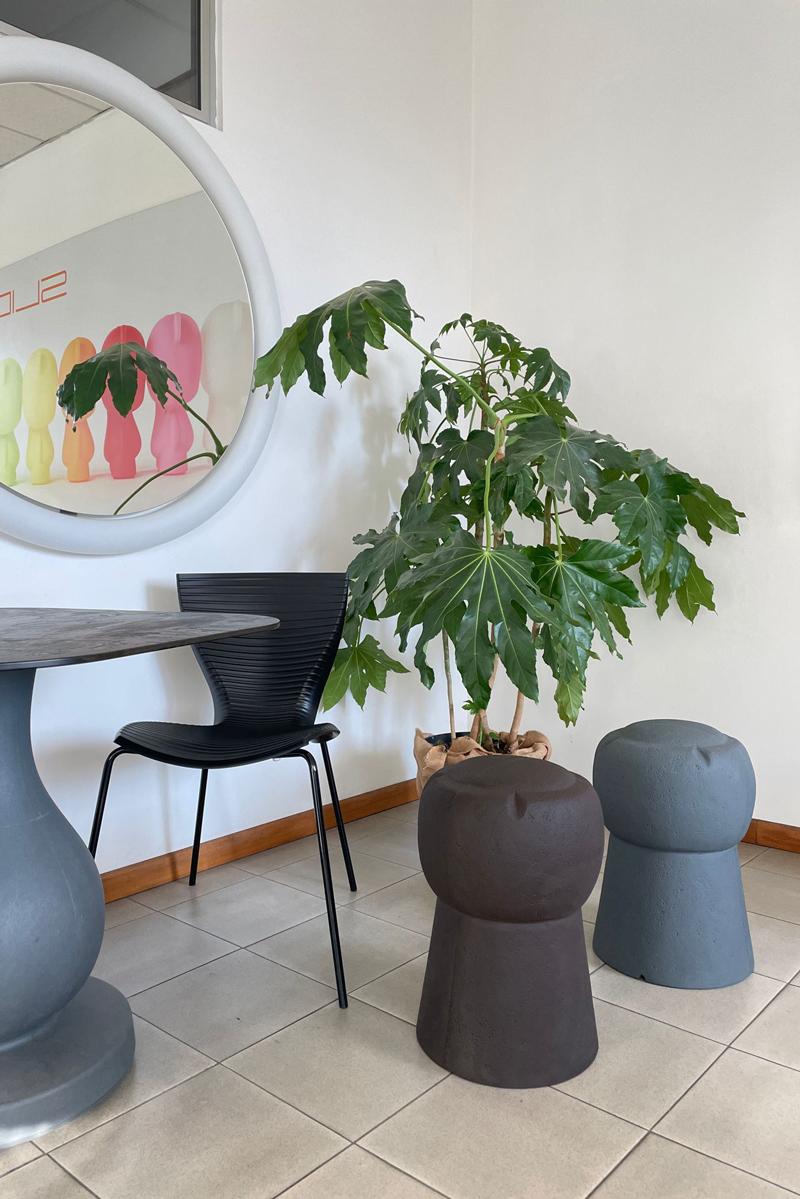 Autre Tabouret Cin orange de SLIDE Studio en vente