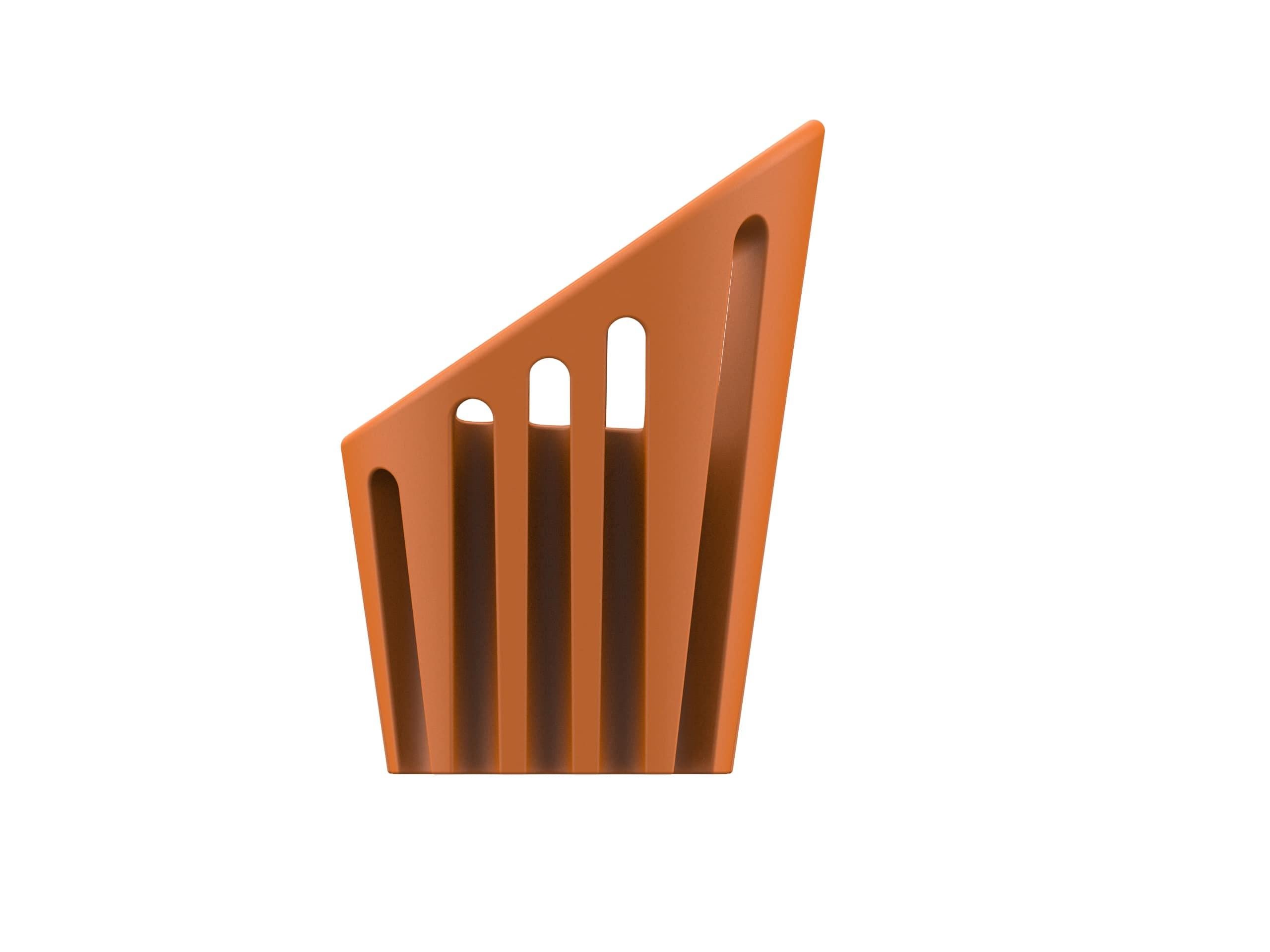 Pumpkin Orange Coliseum Chair by Alvaro Uribe For Sale 6