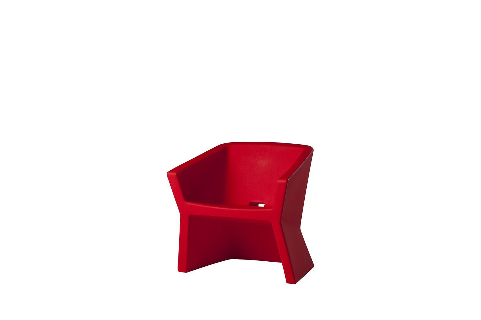 Italian Pumpkin Orange Exofa Armchair by Jorge Najera For Sale