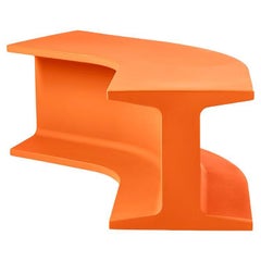 Pumpkin Orange Iron Modular Bench by Sebastian Bergne