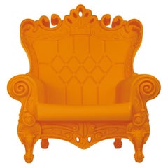 Pumpkin Orange Little Queen Of Love Kids Armchair by Moro, Pigatti