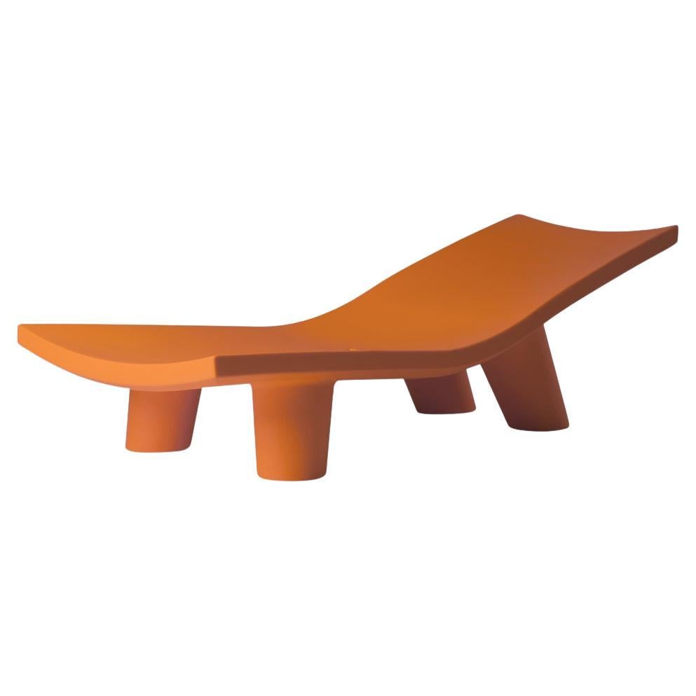 Pumpkin Orange Low Lita Lounge Chaise Longue by OTTO Studio