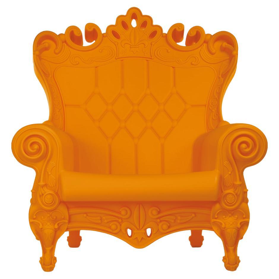 Pumpkin Orange Queen Of Love Armchair by Moro, Pigatti