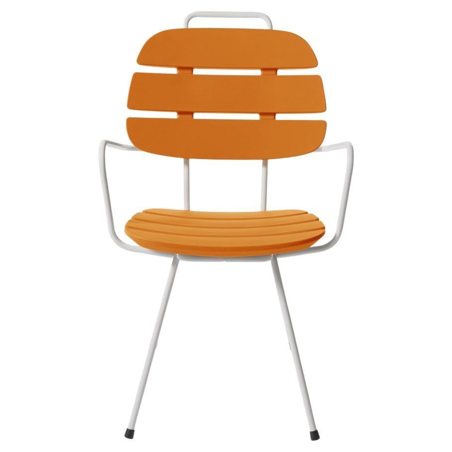 Pumpkin Orange Ribs Chair by OTTO Studio For Sale