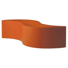 Vaso a onde di zucca arancione di Giò Colonna Romano