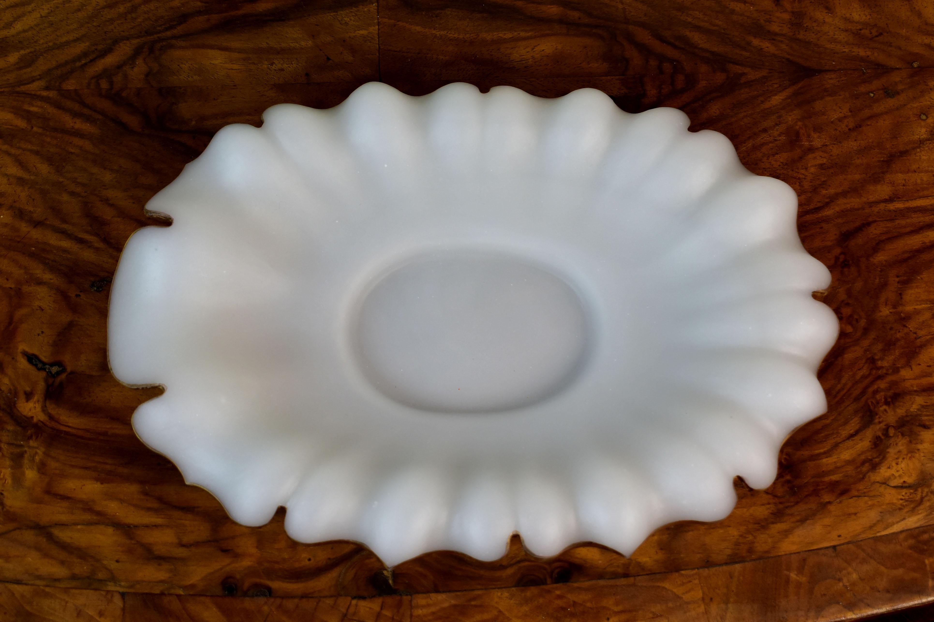 XIXe siècle Pot en verre de Bohème en forme de citrouille 19ème siècle en vente