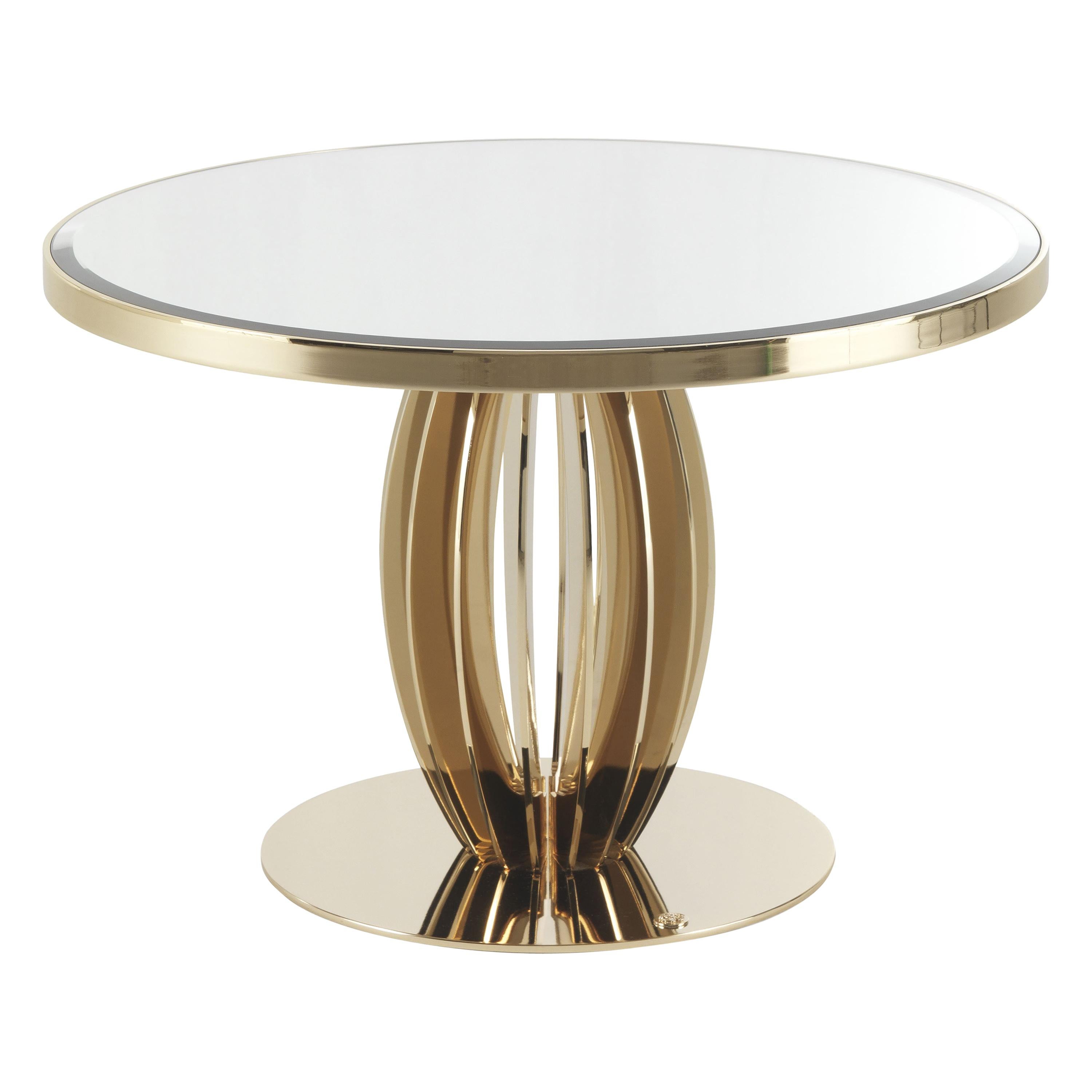 21st Century Pumpkin Side Table in Metal by Roberto Cavalli Home Interiors