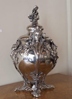 Punch Bowl of Women Style: Jugendstil, Art Nouveau, Liberty, 1900, WMF