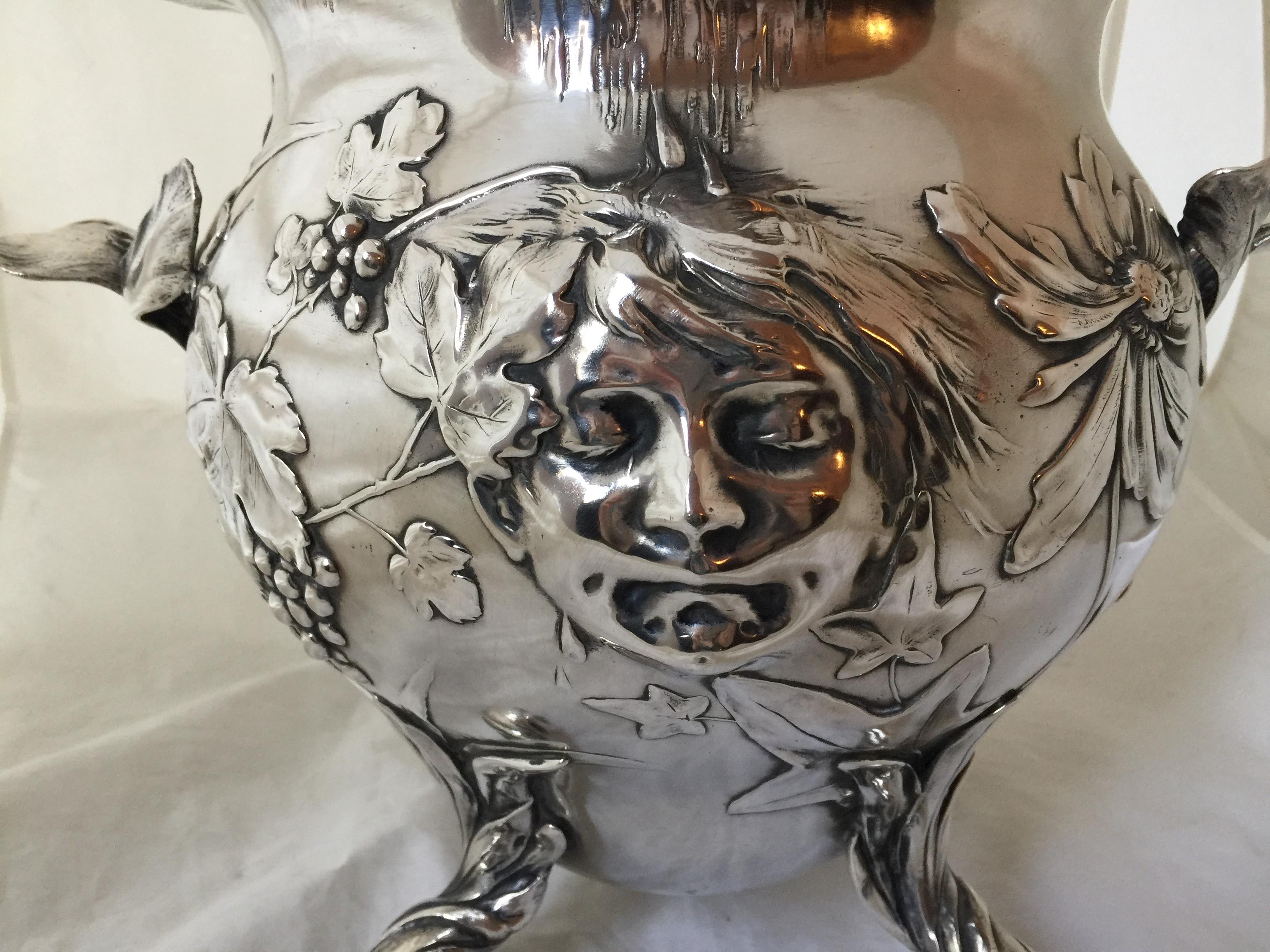 Punch Bowl Style: Jugendstil, Art Nouveau, Liberty, 1900, WMF In Good Condition For Sale In Ciudad Autónoma Buenos Aires, C