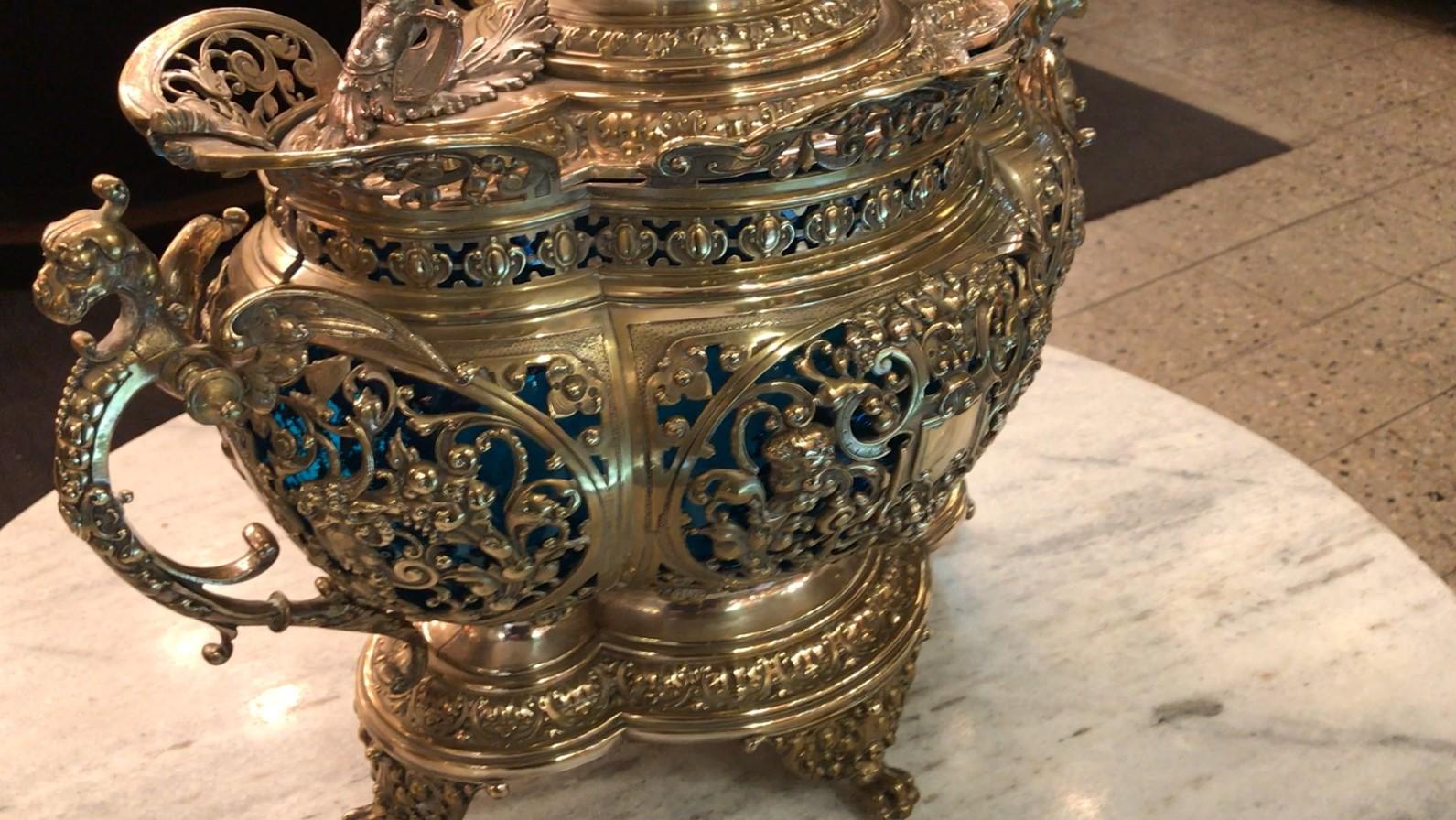 Punch-Schale im Stil der Freiheits- und Jugendstil, 1900, WMF, Material: Bronze im Angebot 9