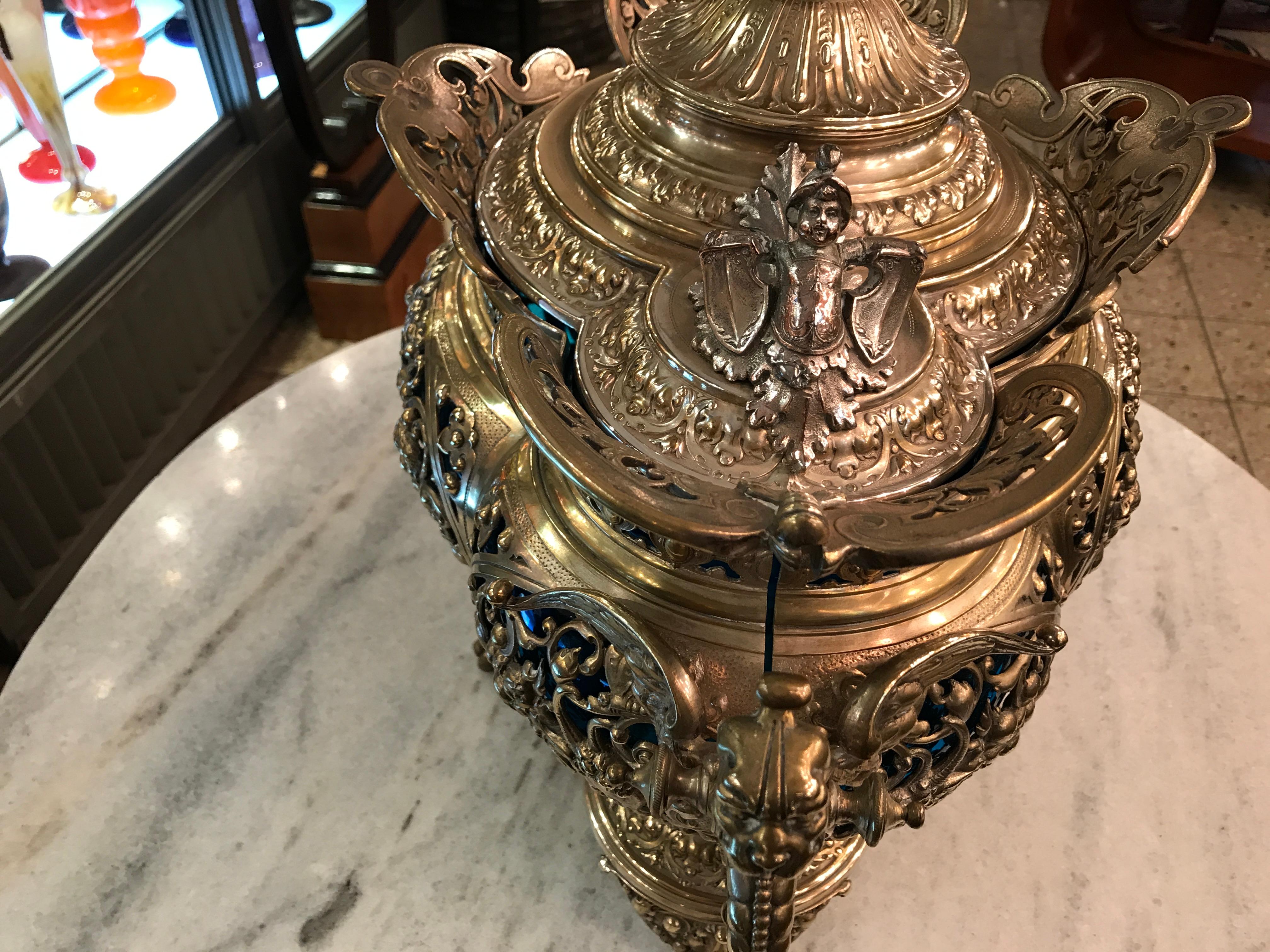 Punch-Schale im Stil der Freiheits- und Jugendstil, 1900, WMF, Material: Bronze im Angebot 12