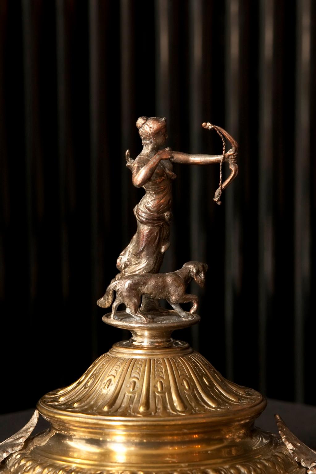 Art nouveau Bol à punch style : Liberty, Jugendstil, Art Nouveau, 1900, WMF, Matériau : Bronze en vente