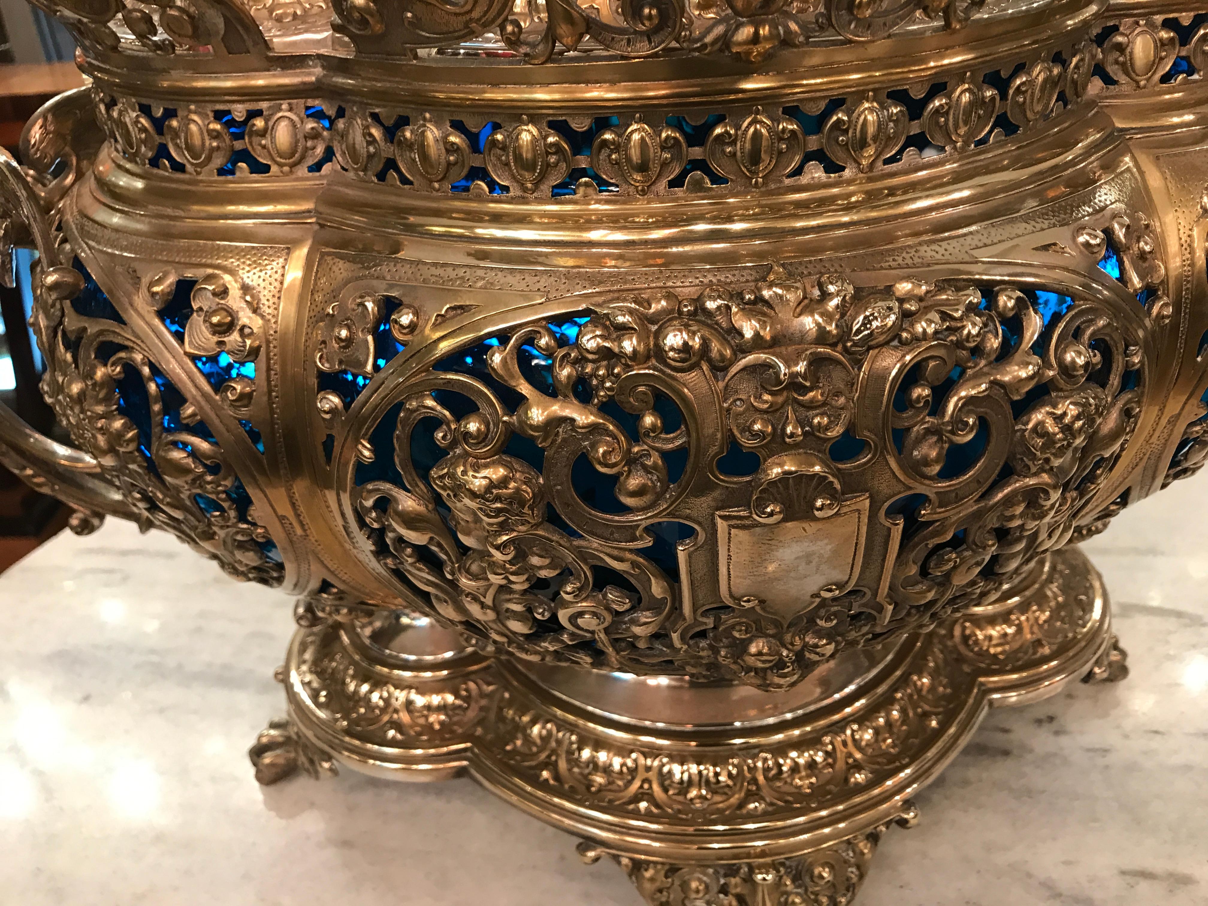 Early 20th Century Punch Bowl Style: Liberty, Jugendstil, Art Nouveau, 1900, WMF, Material: Bronze For Sale