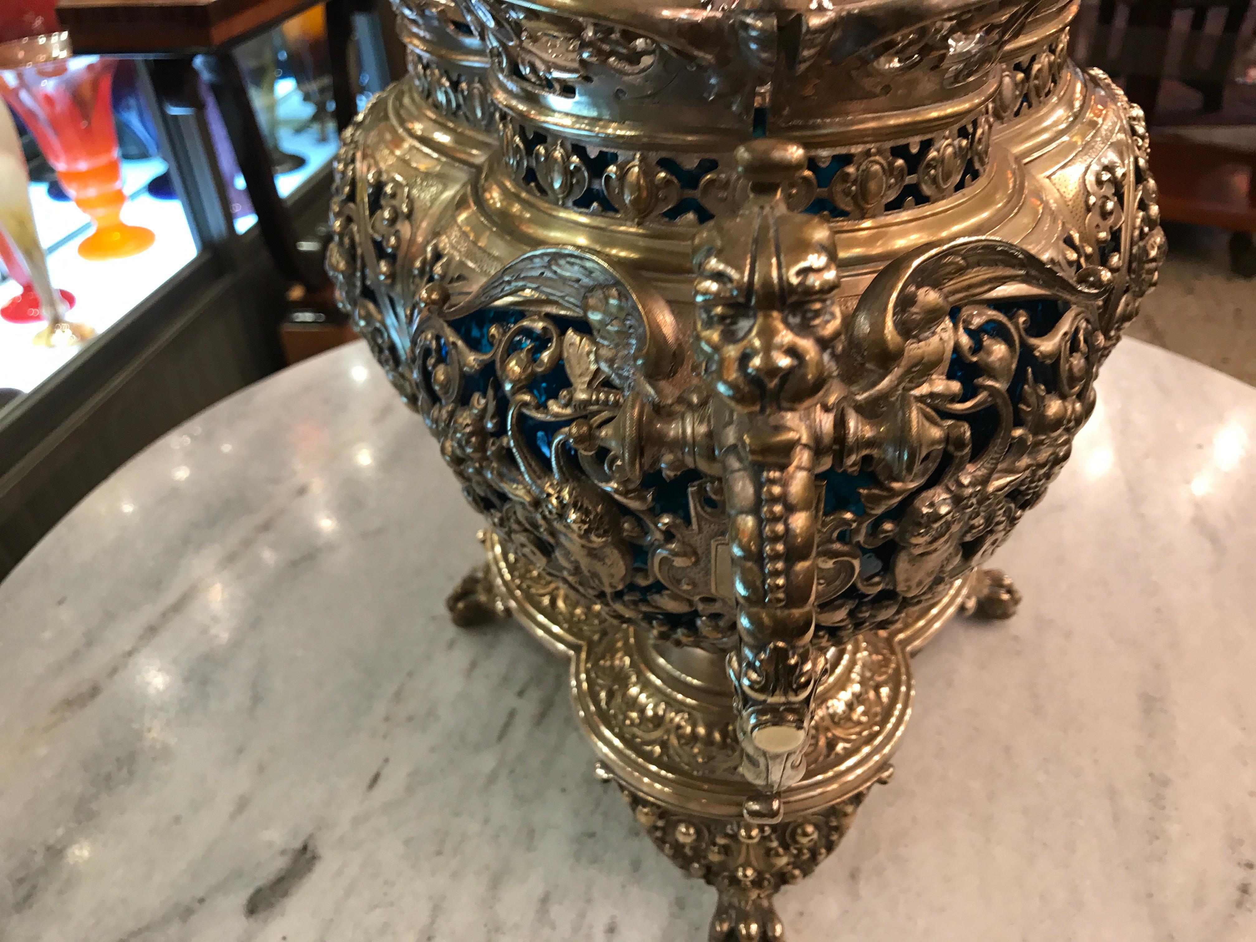 Punch-Schale im Stil der Freiheits- und Jugendstil, 1900, WMF, Material: Bronze (Frühes 20. Jahrhundert) im Angebot
