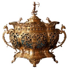 Punch-Schale im Stil der Freiheits- und Jugendstil, 1900, WMF, Material: Bronze