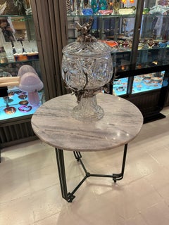 Punch Bowl with Deer Style and peacock , Jugendstil, Art Nouveau, Liberty, 1910