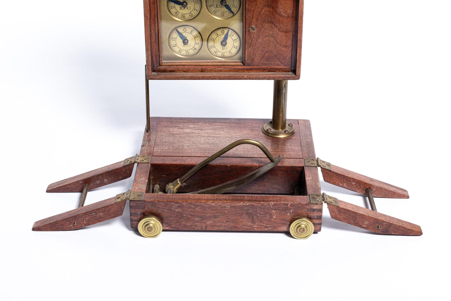 Punch Clock Apparatus, circa 1870s For Sale 3