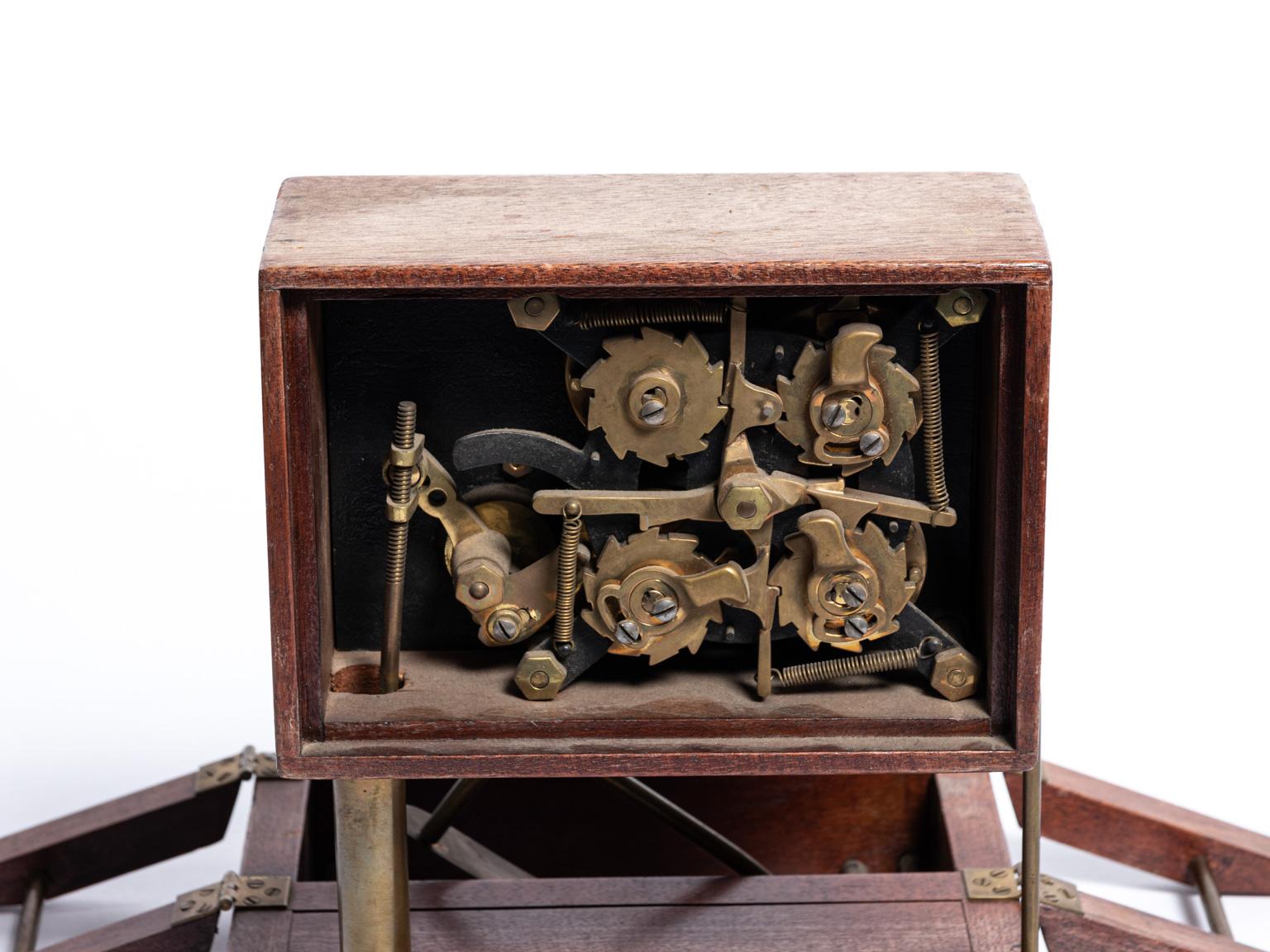Punch Clock Apparatus, circa 1870s In Good Condition For Sale In Stamford, CT