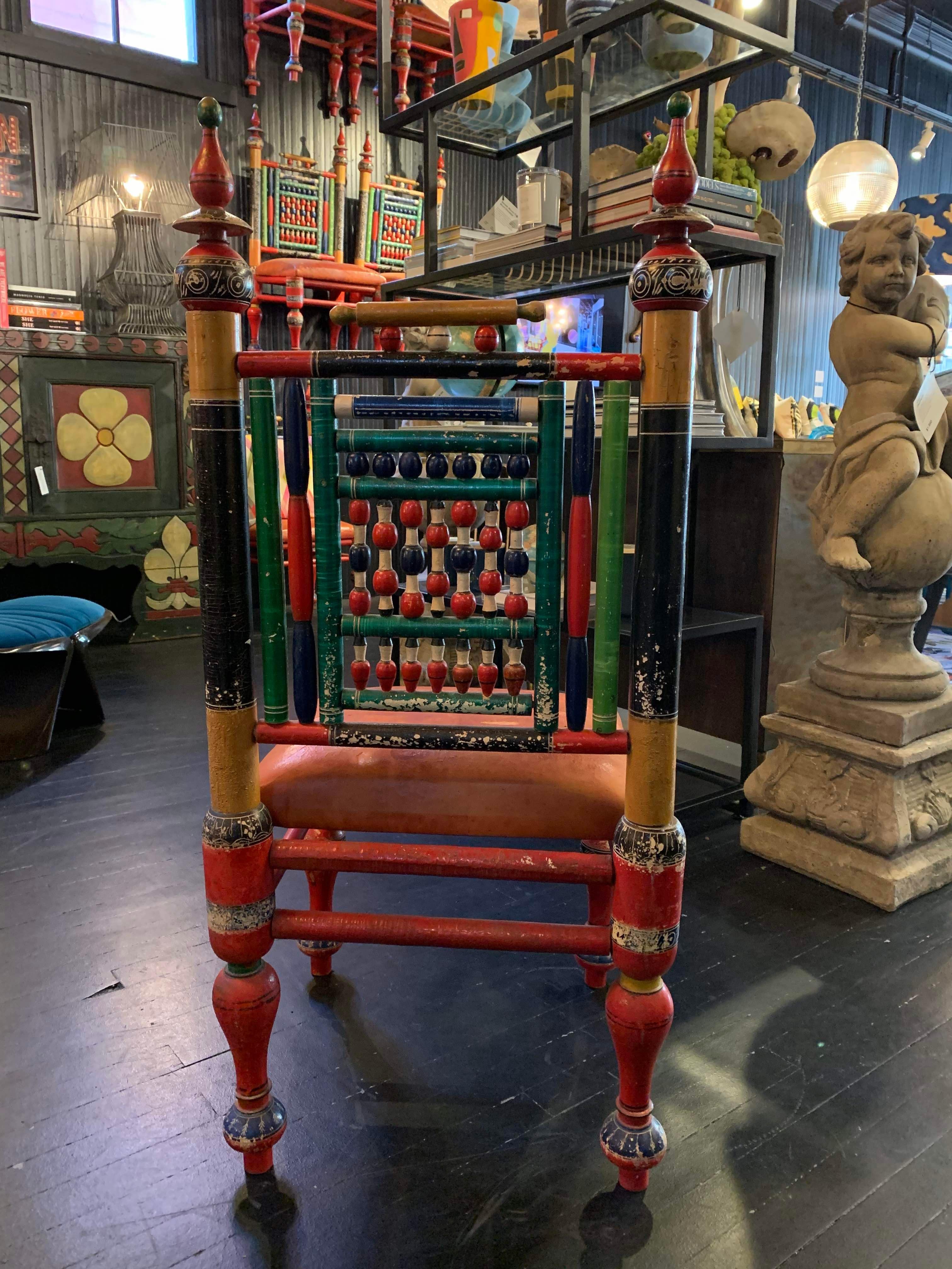 19th Century 6 Punjabi Indian Chairs, Perhaps Wedding Chairs For Sale