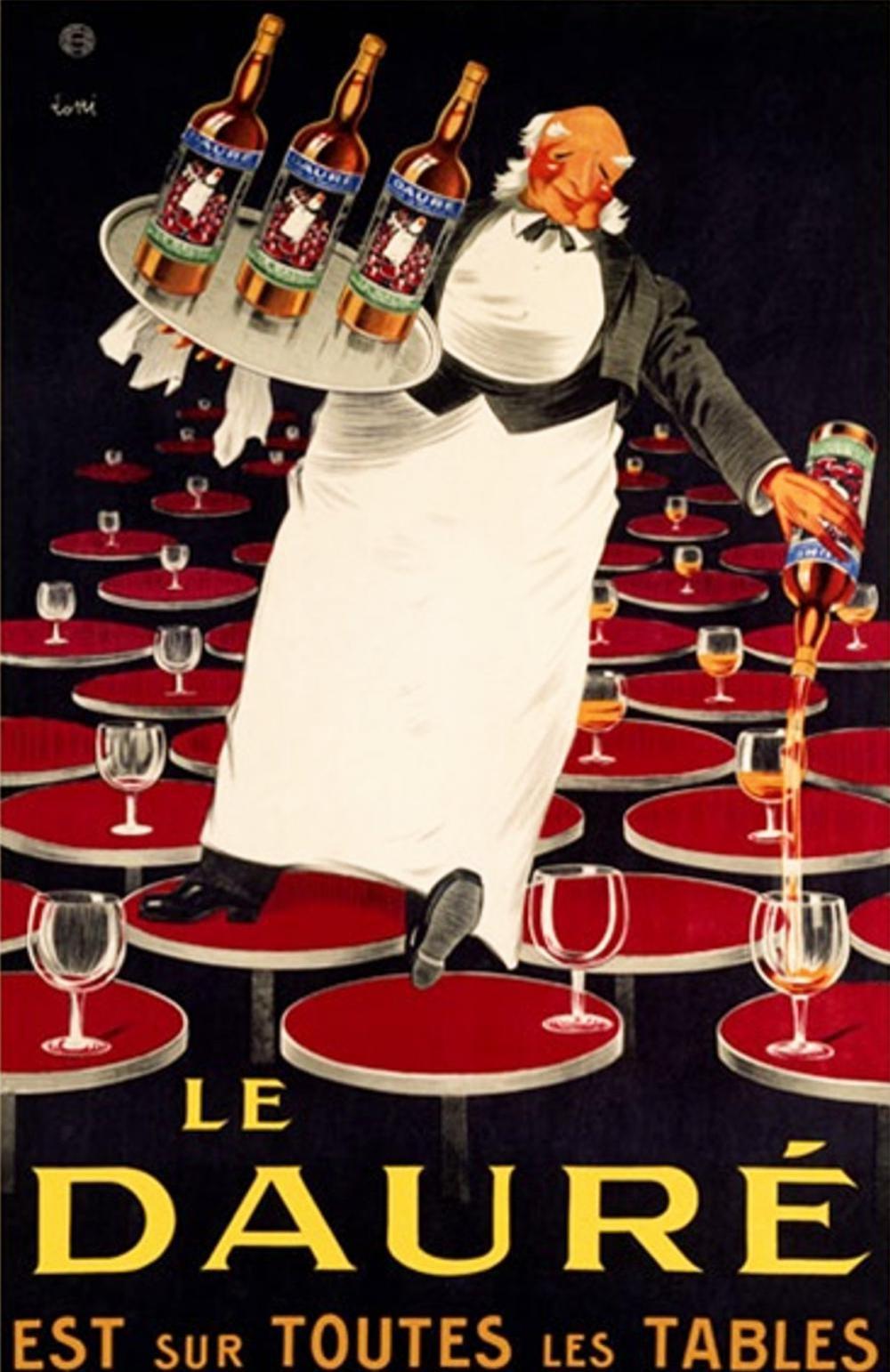 Figurative Print Punk Posters - POSTER ORIGINAL VINTAGE "LE DAURE"