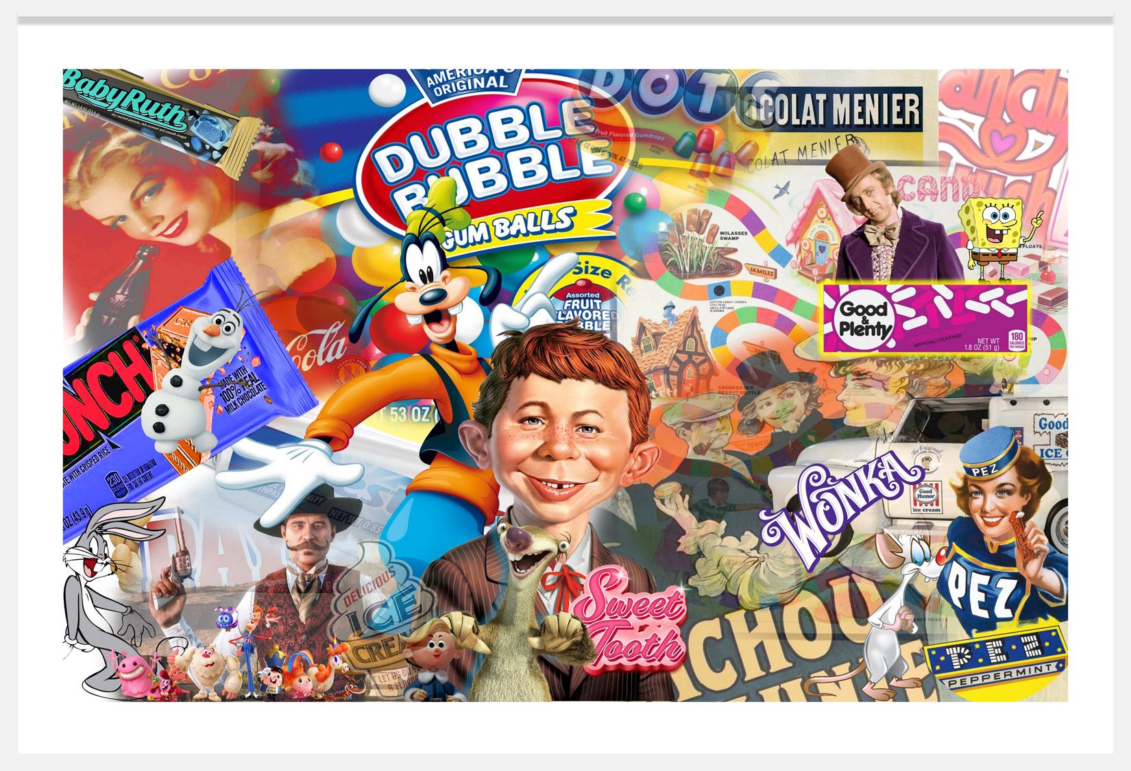 Sweet Tooth, large 41x61 inches Framed 2024 - Print by Punk