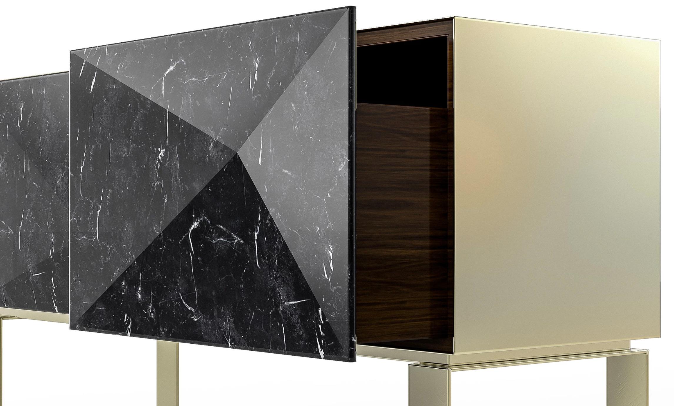 Contemporary Punta Cabinet by Marmi Serafini For Sale