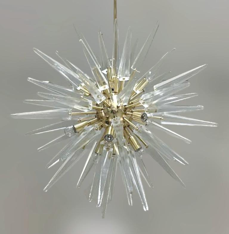 Mid-Century moderno Lampadario Puntali Sputnik di Fabio Ltd in vendita