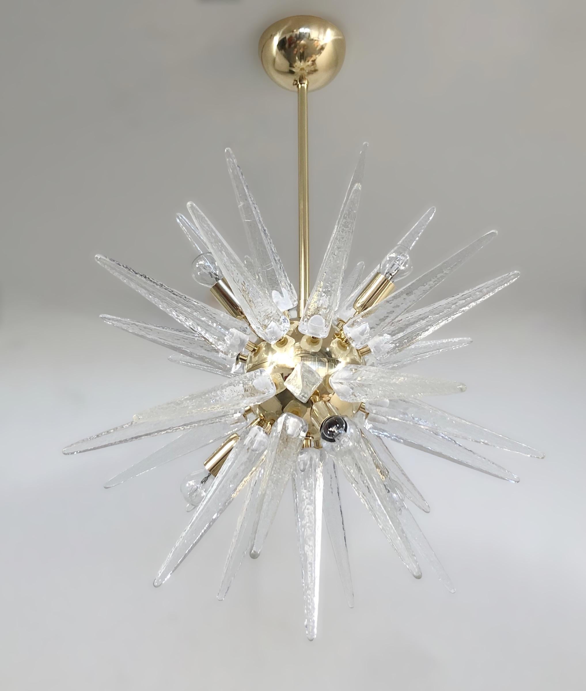 Mid-Century moderno Lampadario Puntali Sputnik di Fabio Ltd in vendita