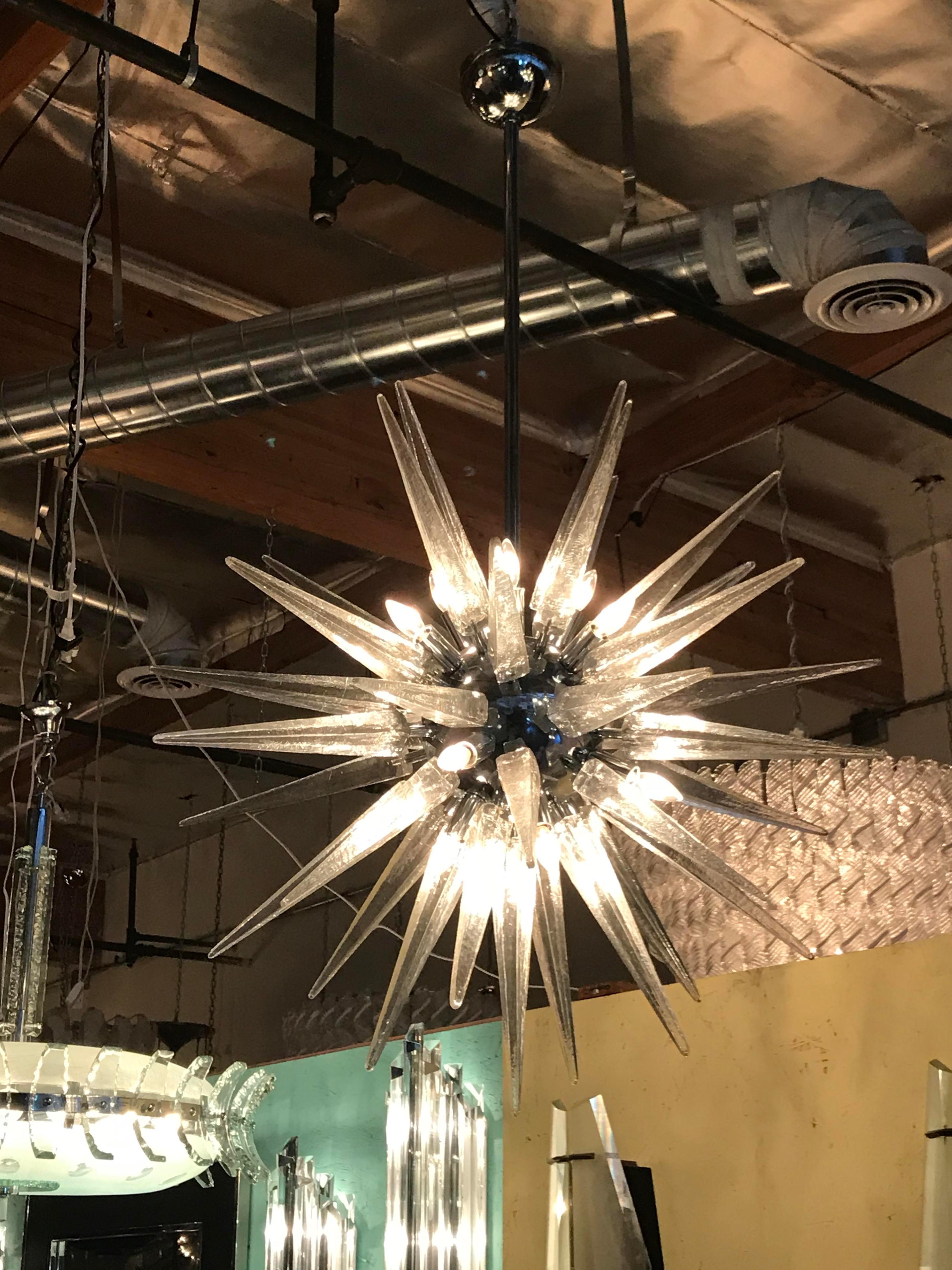 Italian Puntali Sputnik Chandelier by Fabio Ltd For Sale