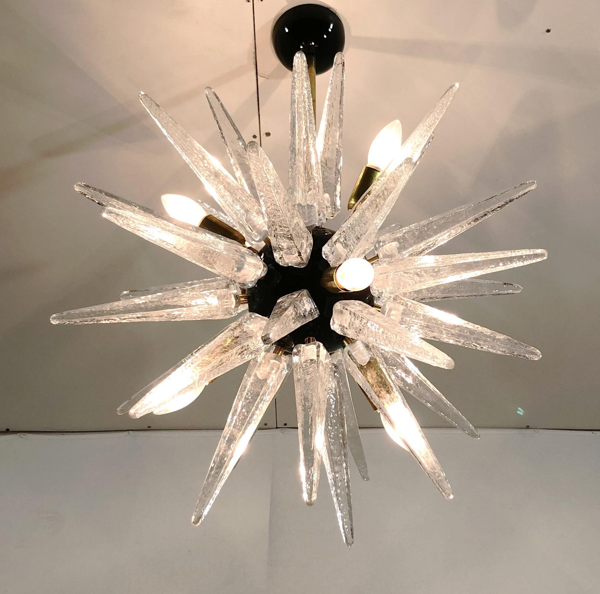 Ottone Lampadario Puntali Sputnik di Fabio Ltd in vendita