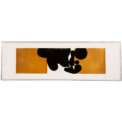 "Punto Di Cantatto 4" Gravure et aquatinte en couleur de Victor Pasmore