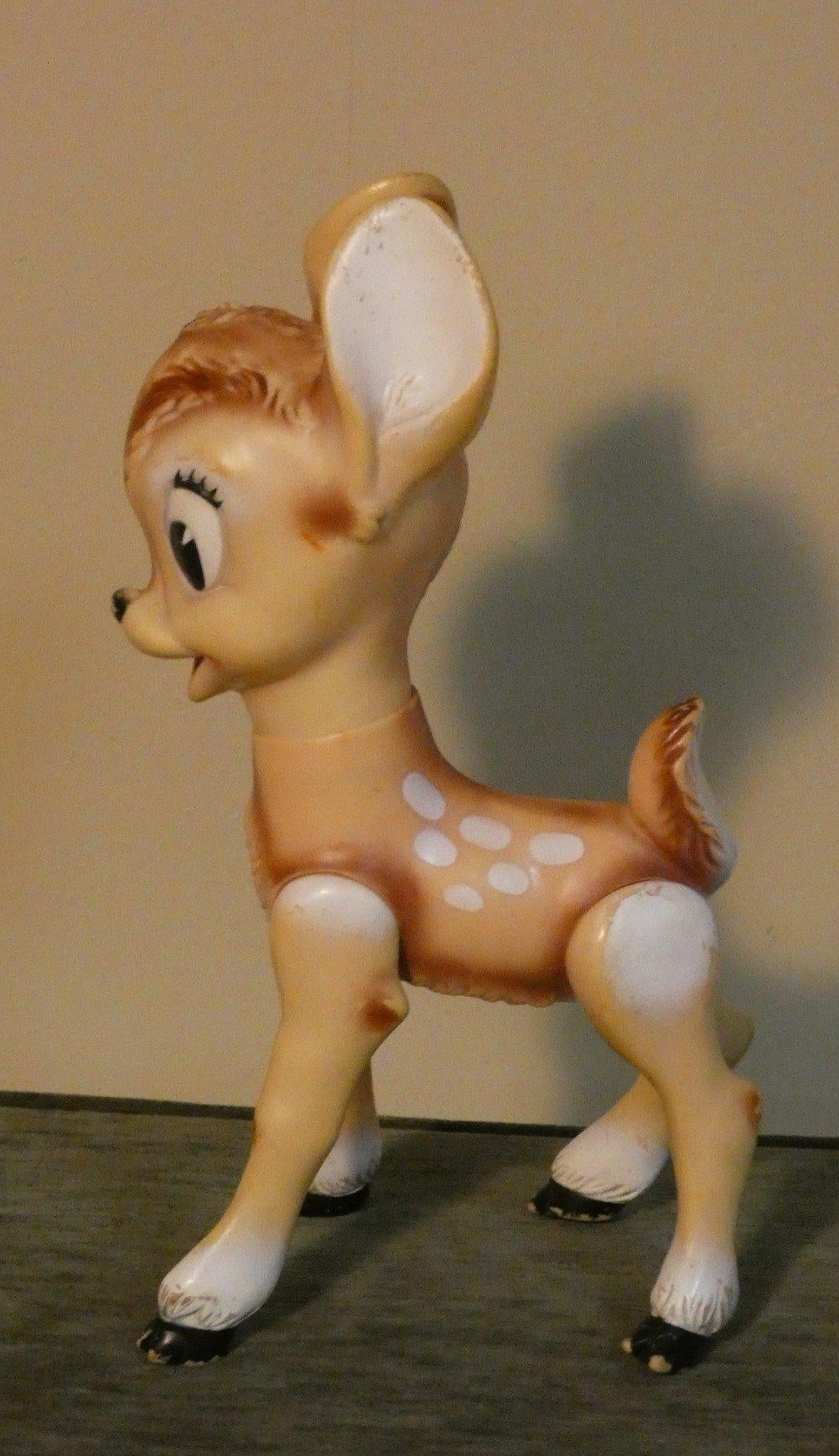 Hand-Painted Ledra plastic rubber doll for Disney Bambi - Italy 1960s