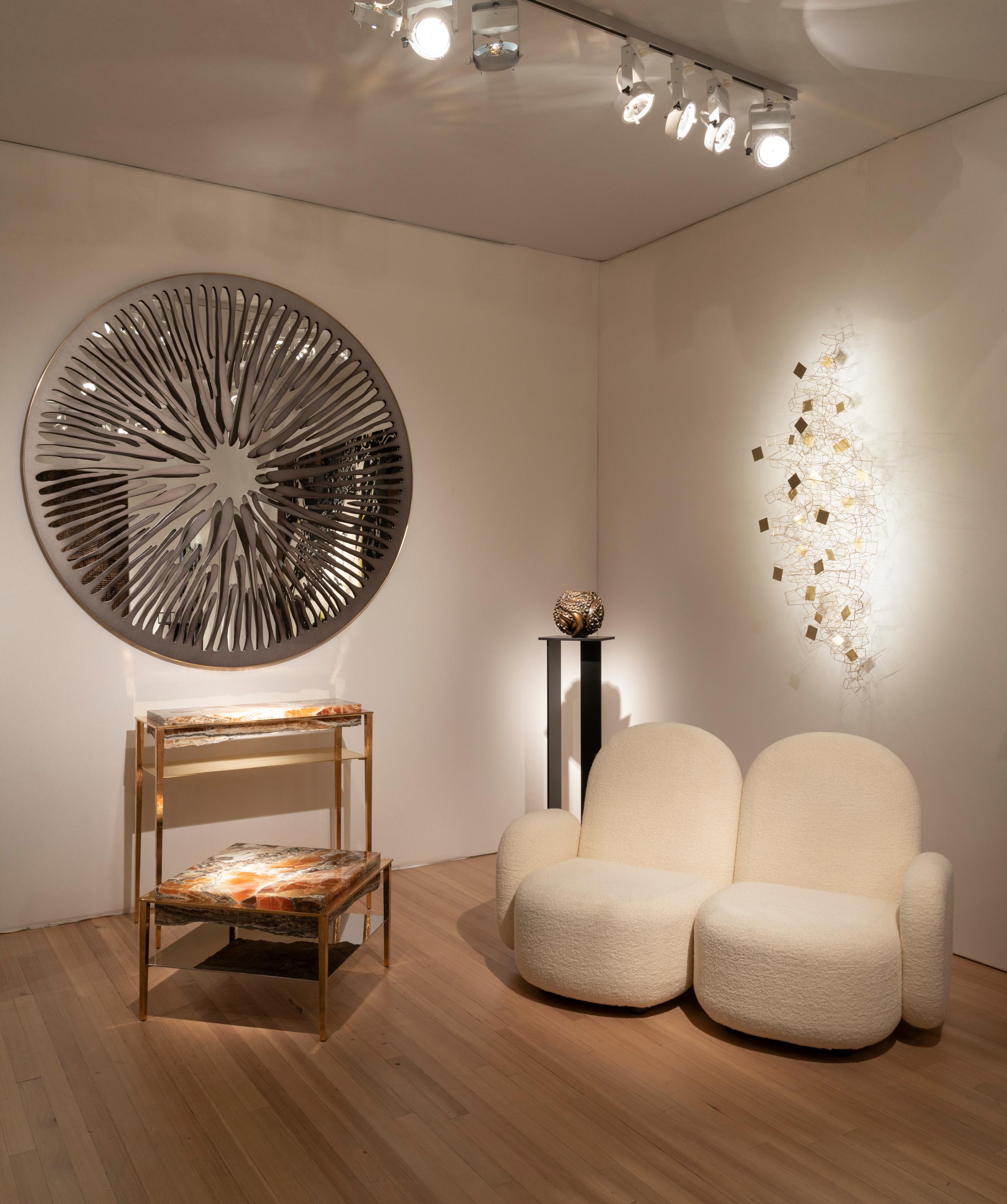 italien Miroir Pupil en graphite de Gianluca Pacchioni, Italie en vente