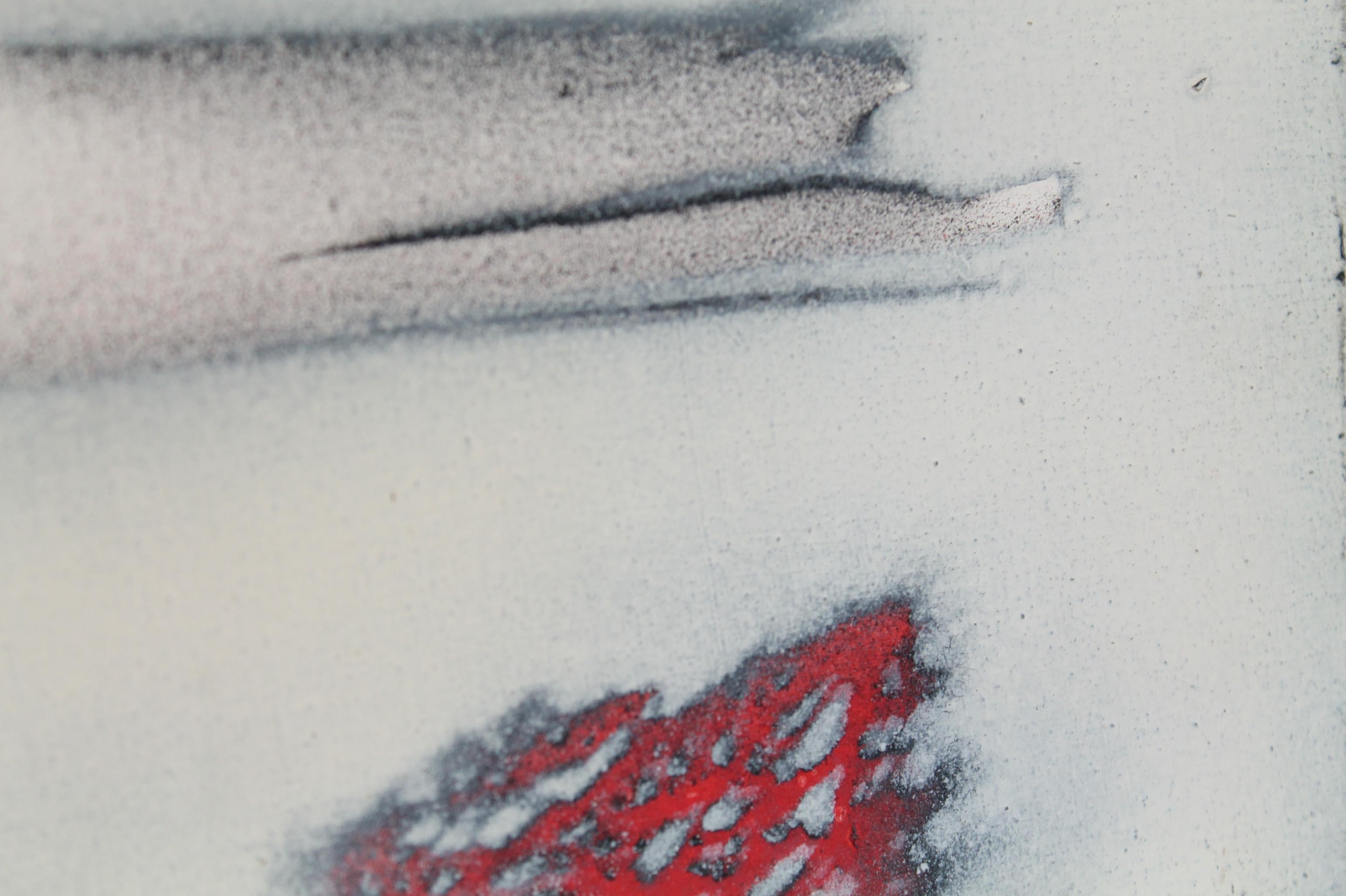 Pupino 'Mario' Samona' _ (95x71cm) Tecnica mista (Olio + Tempera) Scatola americana in vendita 5