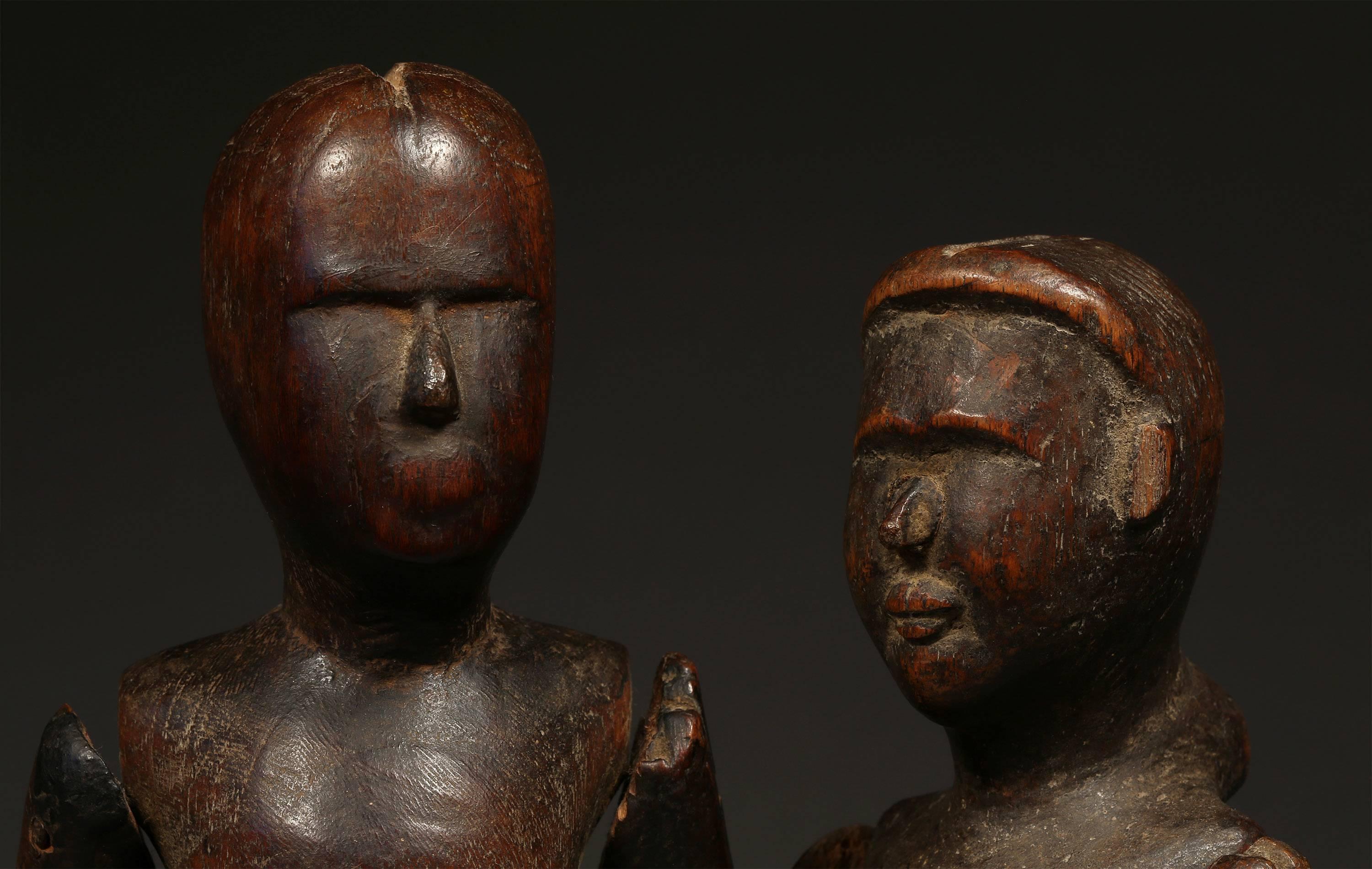 Tribal Puppet Doll Molds from Burma, Early 20th Century For Sale