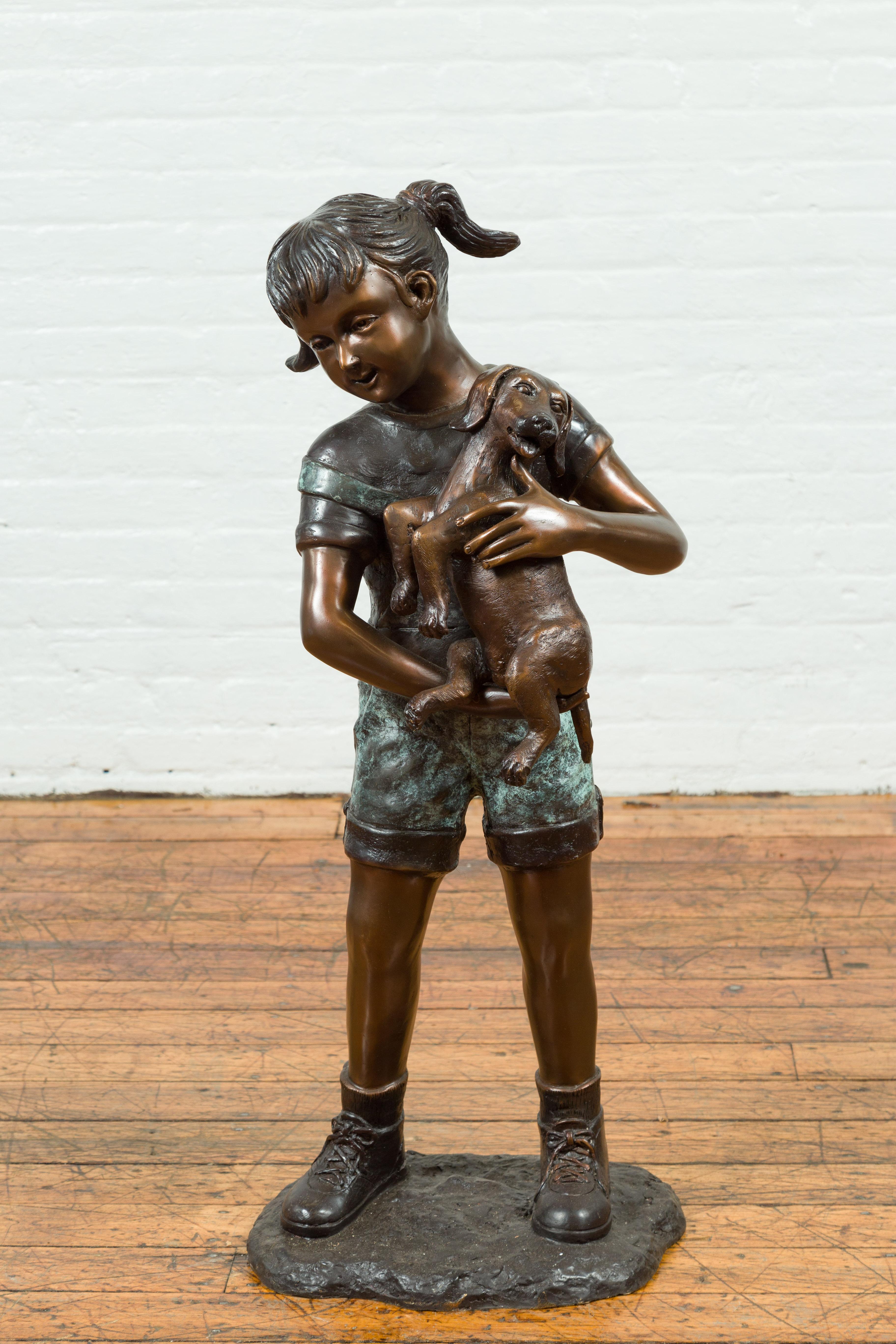 little girl statues