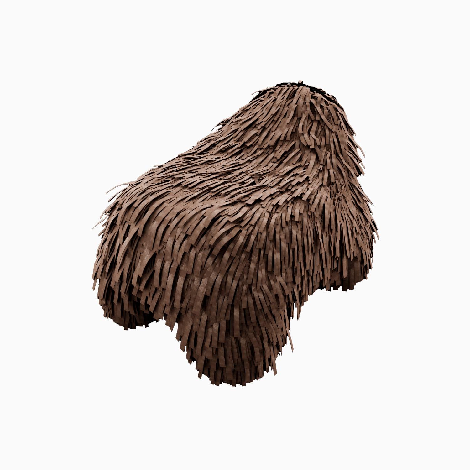 Puppy Pouffe brown is a hip little seat with luxurious shaggy suede. This cute piece of furniture is a delight around the house like a new pup

For his debut creations, Marcantonio introduced “Vegetal Animal”, a concept that evokes strong emotions