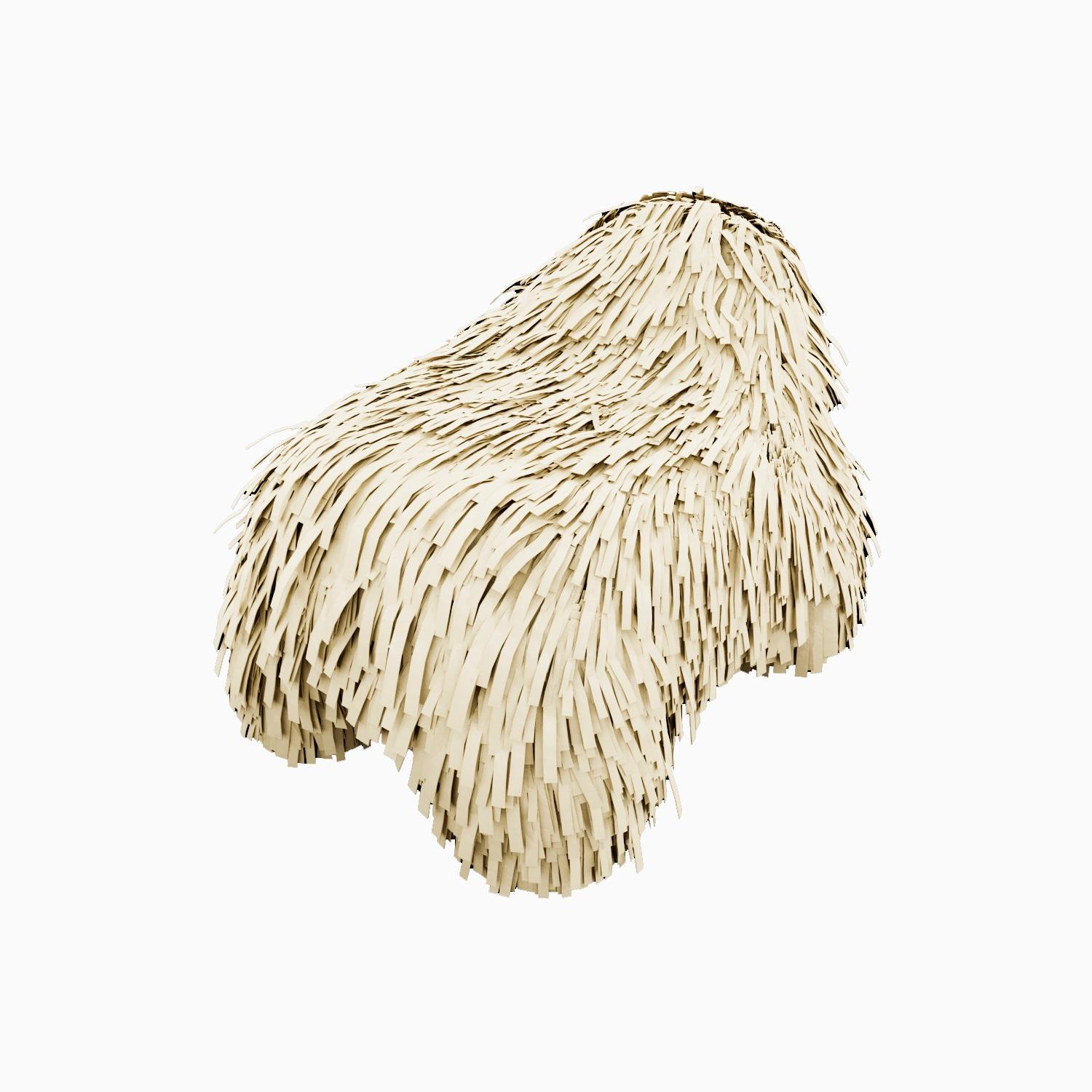 Puppy Pouffe Ivory is a hip little seat with luxurious shaggy suede. This cute piece of furniture is a delight around the house like a new pup

For his debut creations, Marcantonio introduced “Vegetal Animal”, a concept that evokes strong emotions