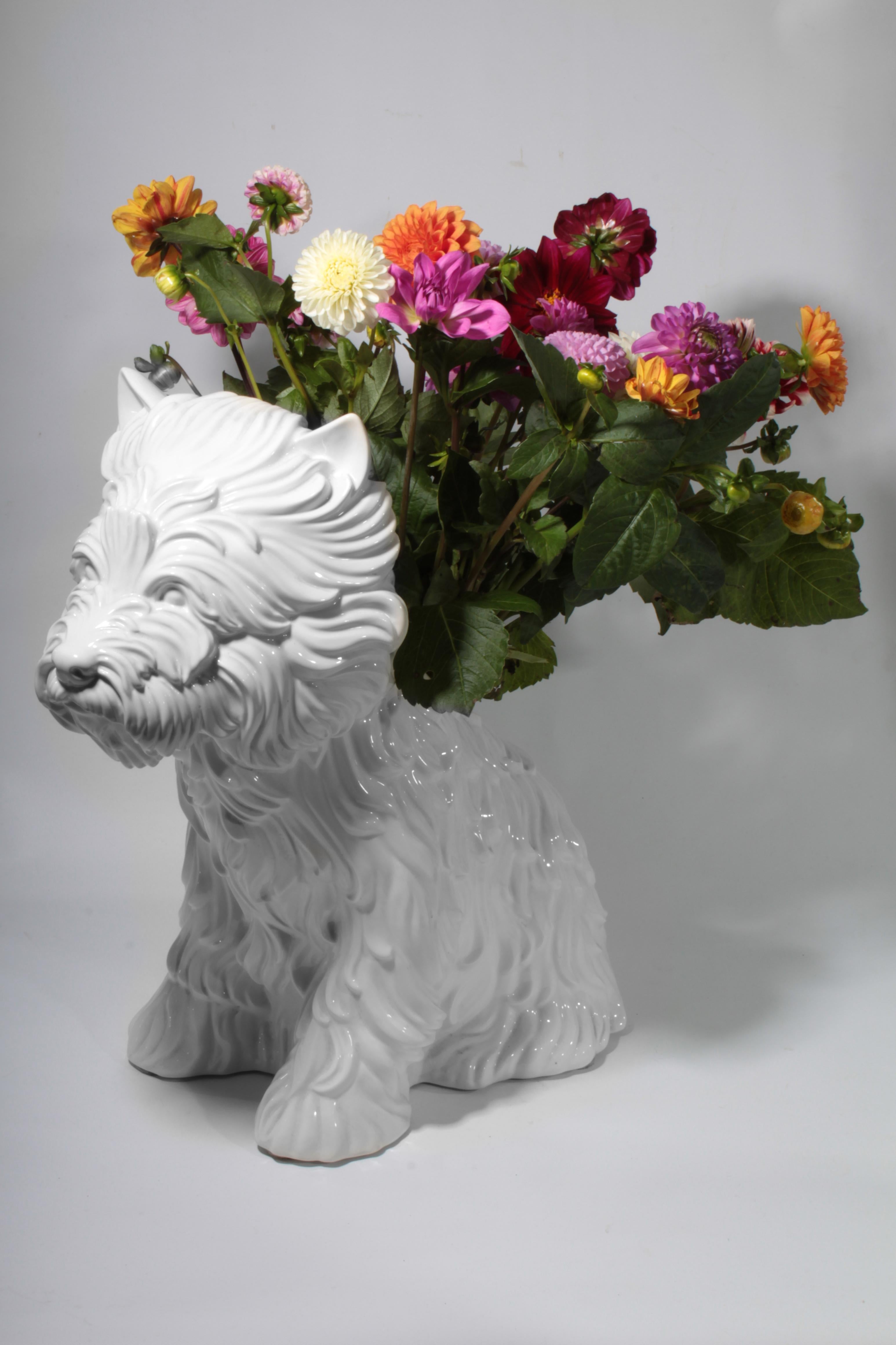 Porcelain Puppy Vase by Jeff Koons, 1998 For Sale