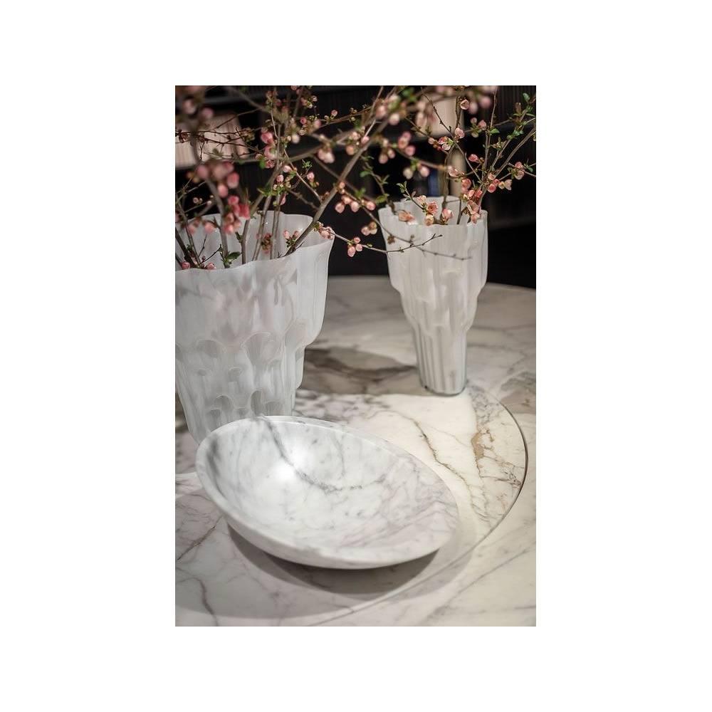 Italian Pura Bowl in White Carrara Marble  For Sale