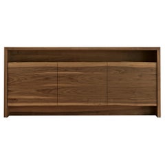 Puraforma Solid Wood Sideborad, Walnut Natural Finish, Contemporary