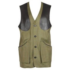 Purdey Men's Checked Wool Blend Vest Large