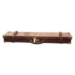 Purdey & Sons 'Royal Warrant' Victorian Leather and Brass Shotgun Case