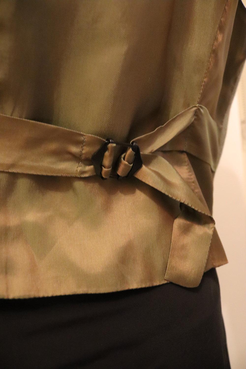 Purdey Wool Waistcoat in Sage Green For Sale 4