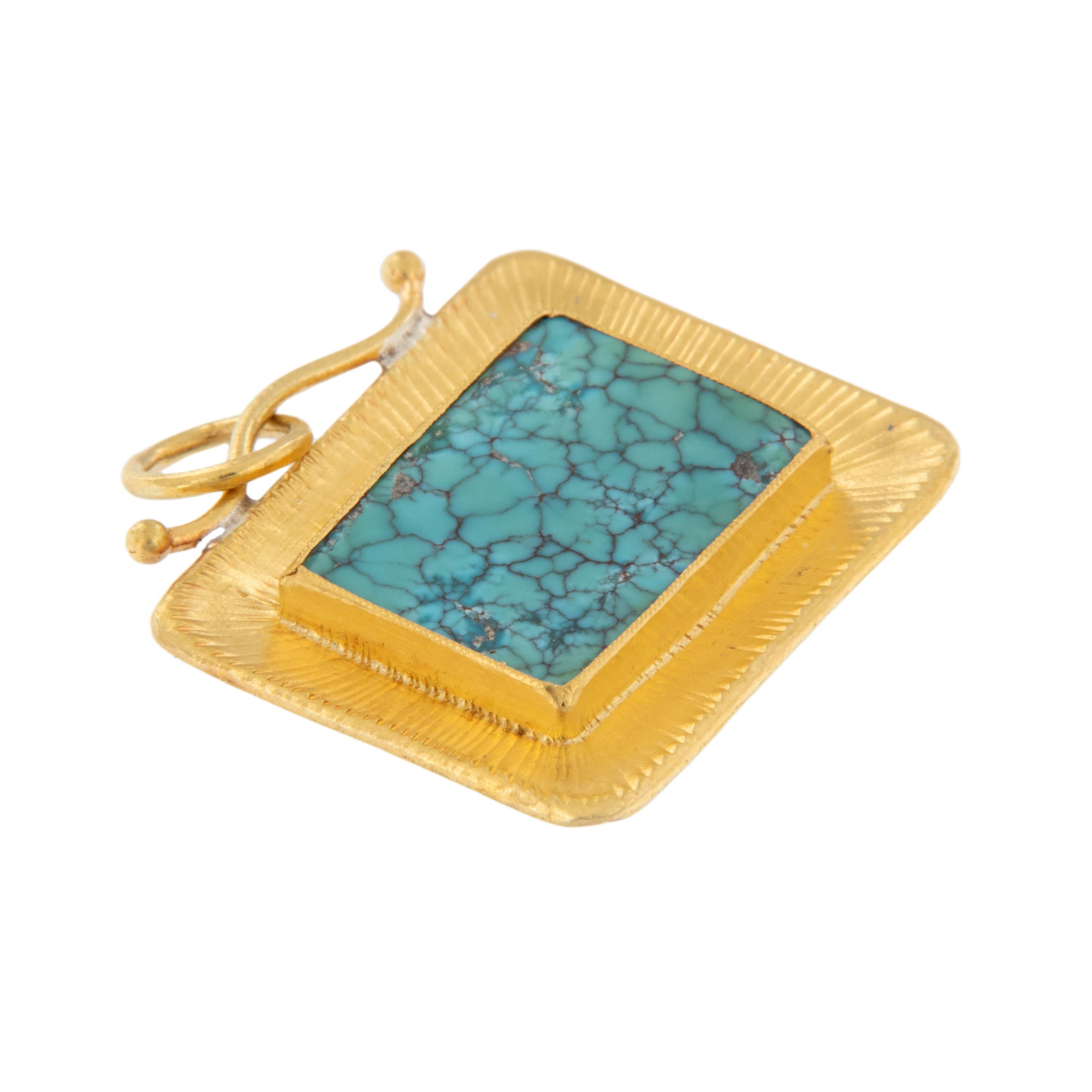 Picture perfect & camera ready! This beautifully intricate piece of turquoise is 